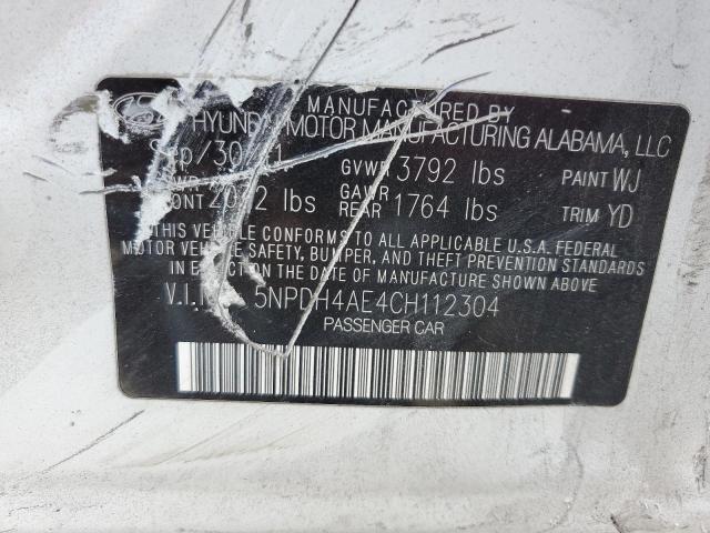 2012 HYUNDAI ELANTRA GLS - 5NPDH4AE4CH112304