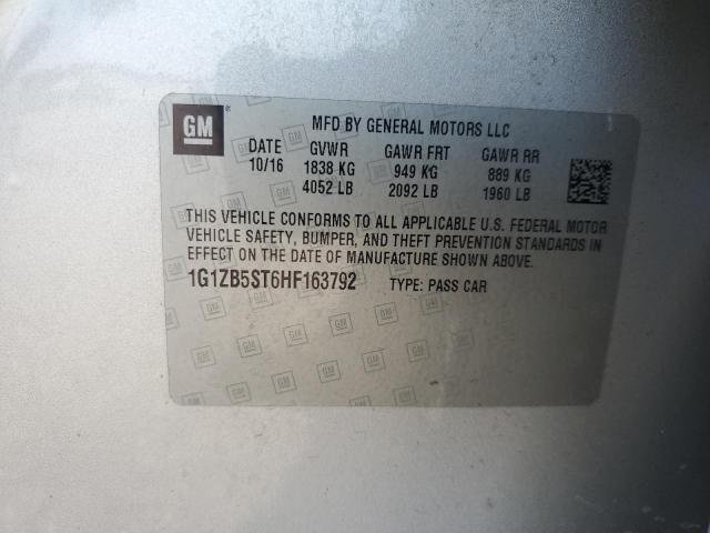 2017 CHEVROLET MALIBU LS 1G1ZB5ST6HF163792