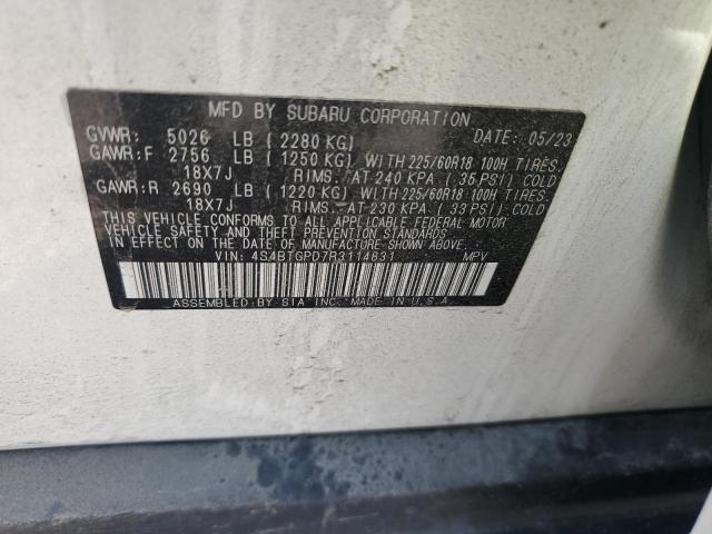 2024 SUBARU OUTBACK TOURING 4S4BTGPD7R3114831