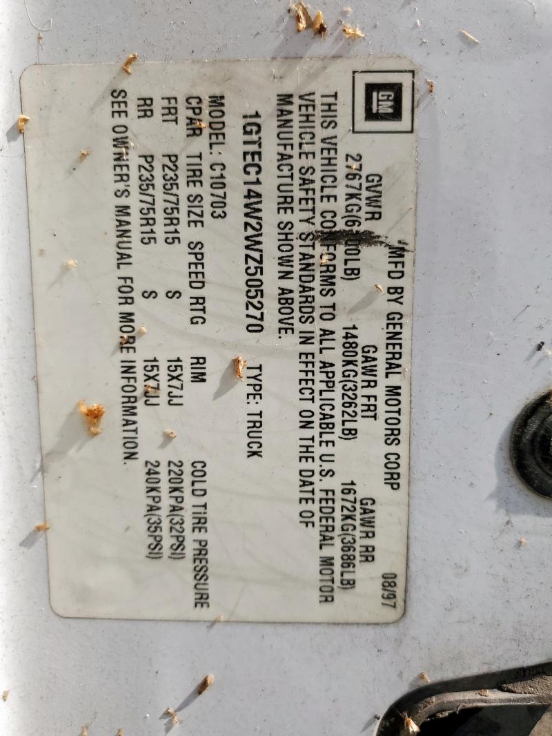 1998 GMC SIERRA C1500 #3318078374