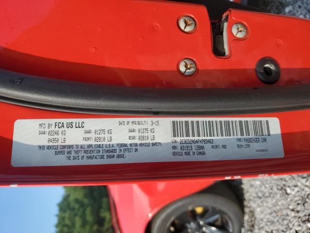 2015 DODGE CHALLENGER 2C3CDZAG4FH783463