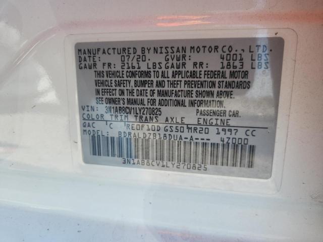 2020 NISSAN SENTRA SV 3N1AB8CV1LY270825