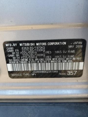 2016 MITSUBISHI OUTLANDER JA4AR4AW3GZ051948