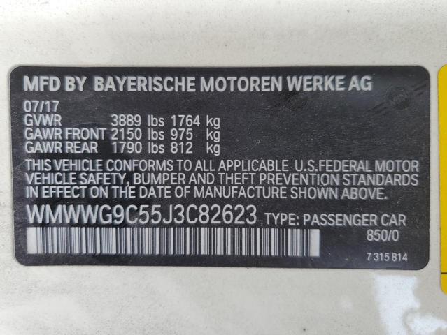 2018 MINI COOPER S WMWWG9C55J3C82623