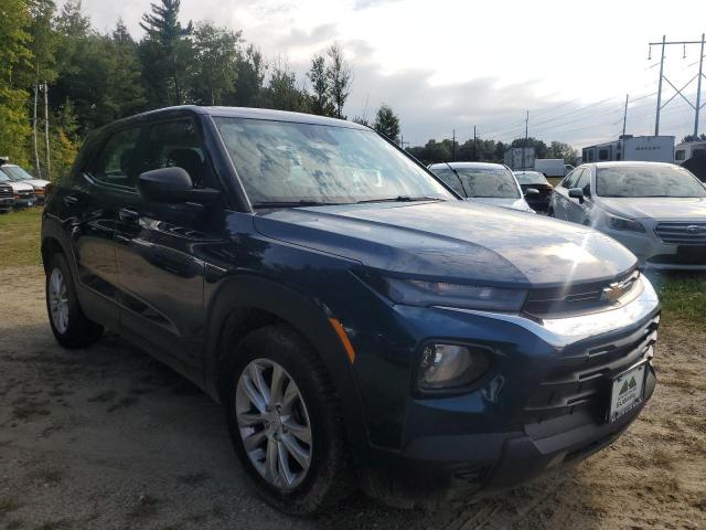 CHEV TRAILBLAZER LS 2021 blue  gas KL79MMS27MB135436 photo #1