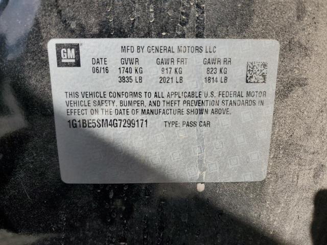 2016 CHEVROLET CRUZE LT #3267102686