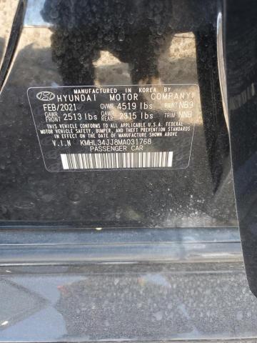 2021 HYUNDAI SONATA HYBRID KMHL34JJ8MA031768