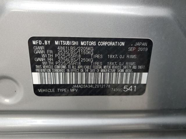 2020 MITSUBISHI OUTLANDER JA4AD3A34LZ012178