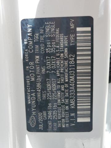 2021 HYUNDAI TUCSON LIM KM8J33A40MU311842