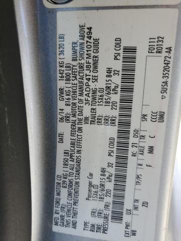 2015 FORD FIESTA S 3FADP4TJ8FM107494