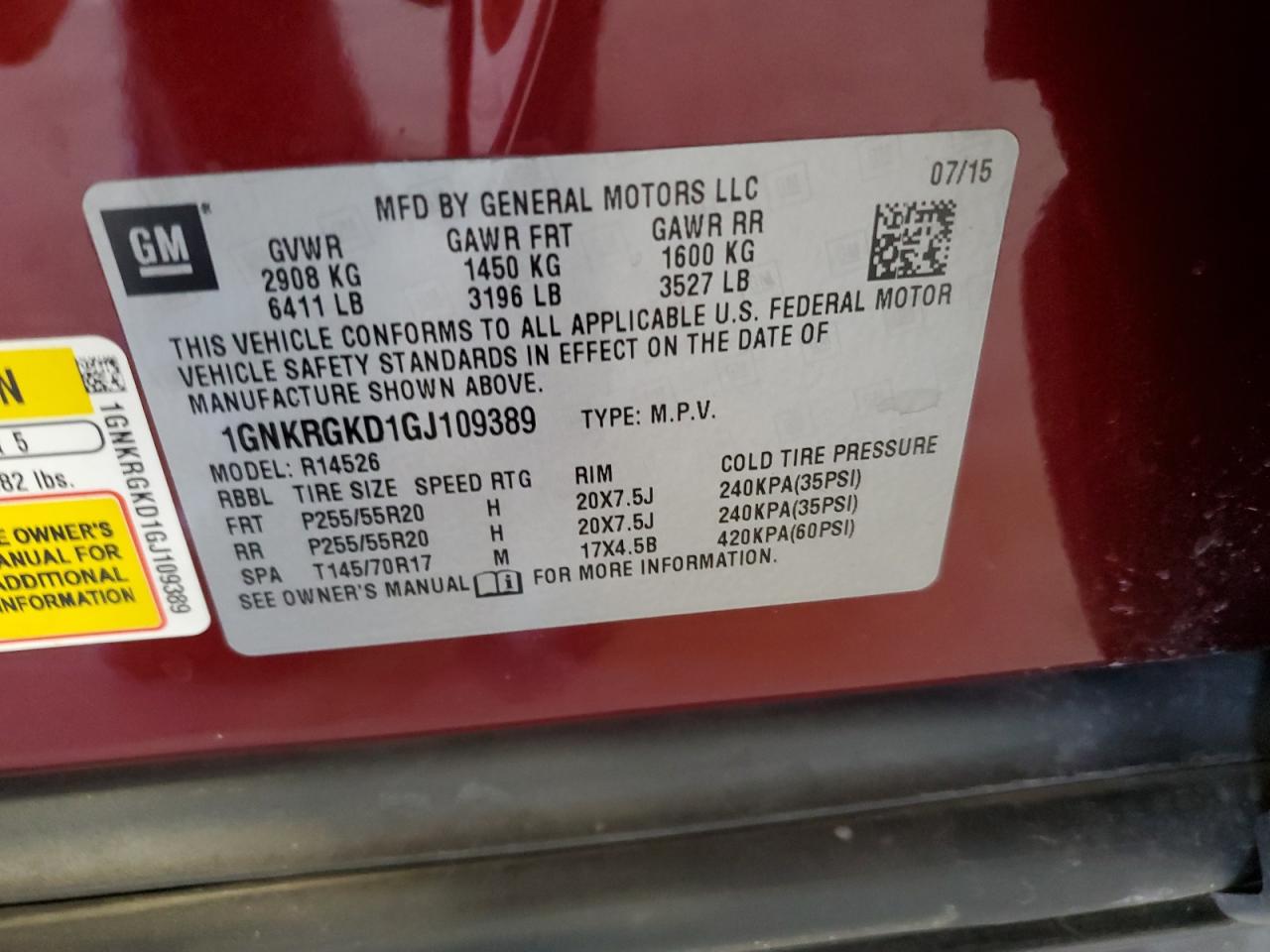 CHEVROLET TRAVERSE LT