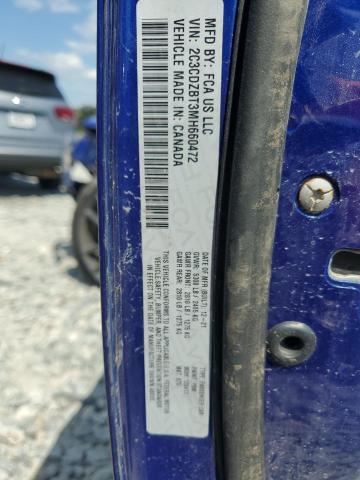 2021 DODGE CHALLENGER 2C3CDZBT3MH660472