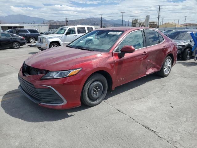 2022 Toyota Camry Le red null gas 4T1C11AK2NU054430 photo #1