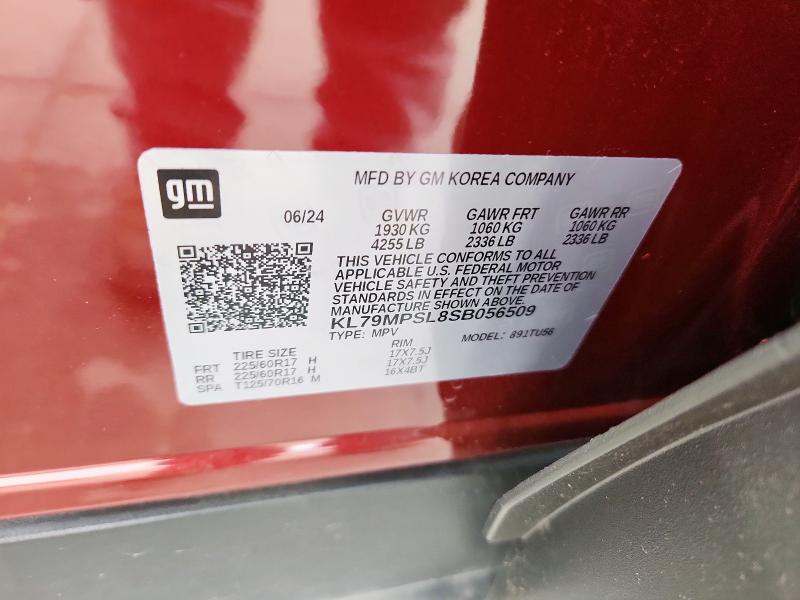 2025 CHEVROLET TRAILBLAZE KL79MPSL8SB056509