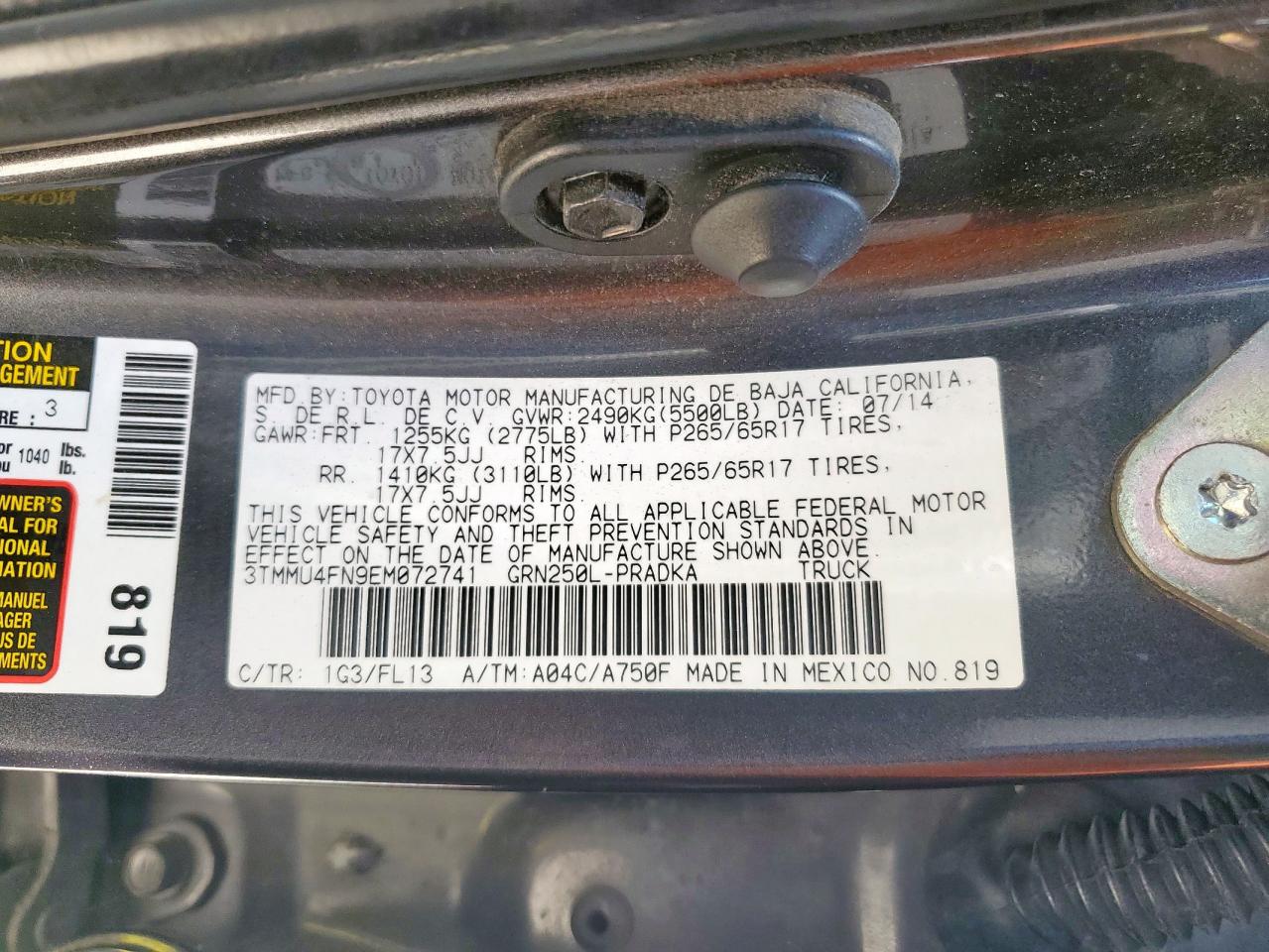 TOYOTA TACOMA DOUBLE CAB LONG BED