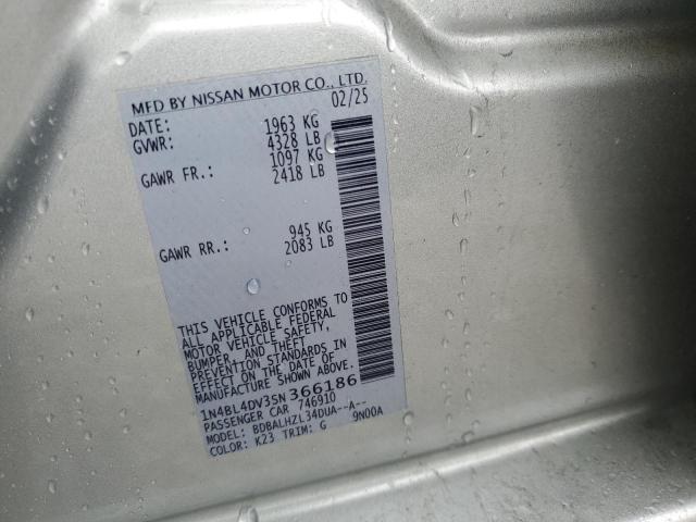 2025 NISSAN ALTIMA SV 1N4BL4DV3SN366186
