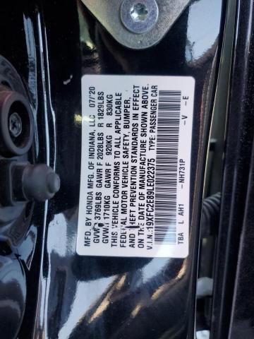 2020 HONDA CIVIC SPOR - 19XFC2E89LE022375