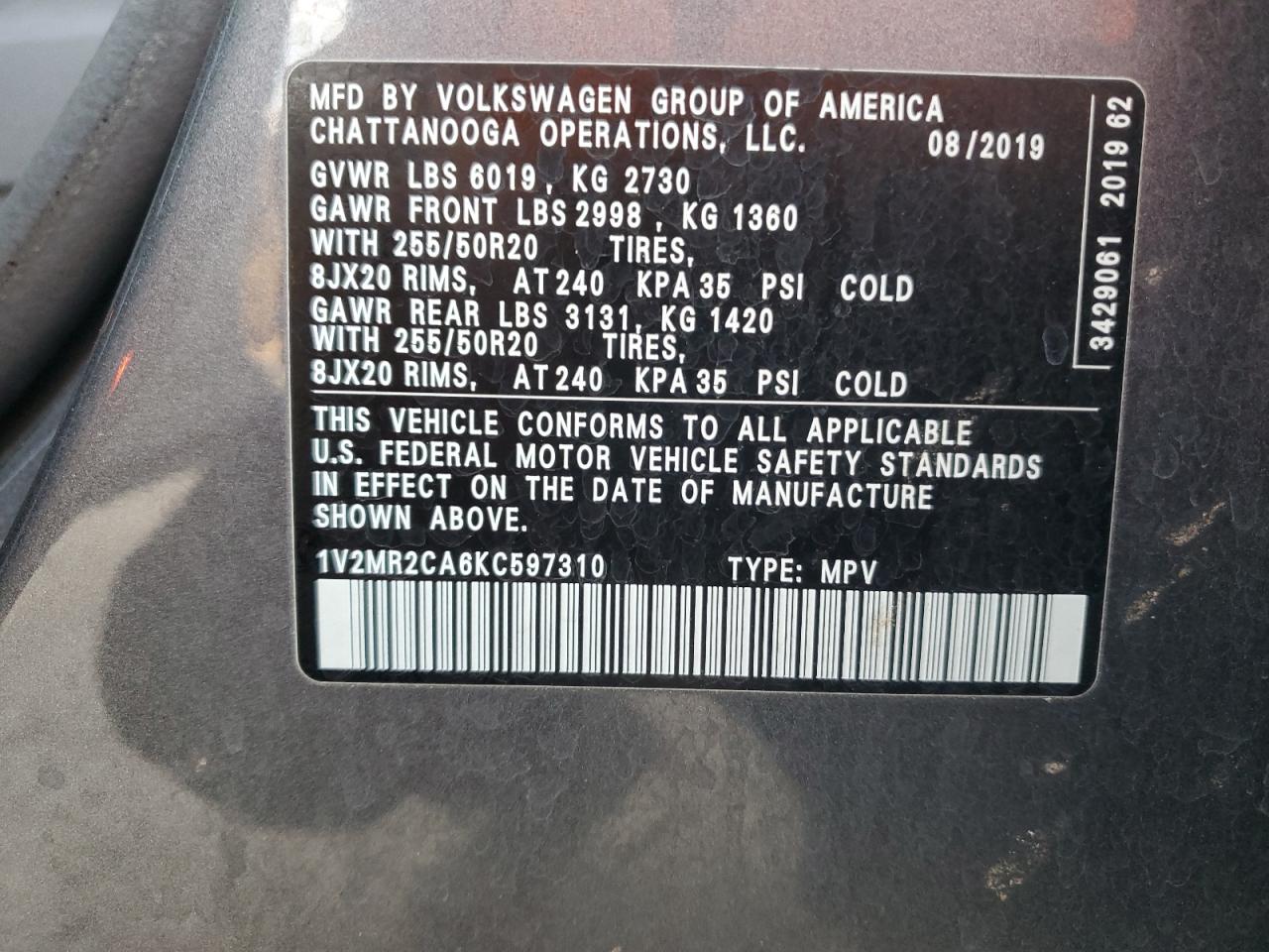 VOLKSWAGEN ATLAS SEL