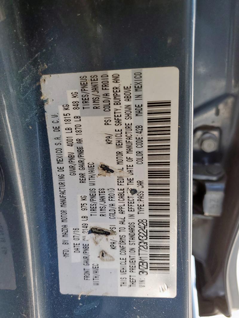2016 MAZDA 3 SPORT - 3MZBM1T72GM322428