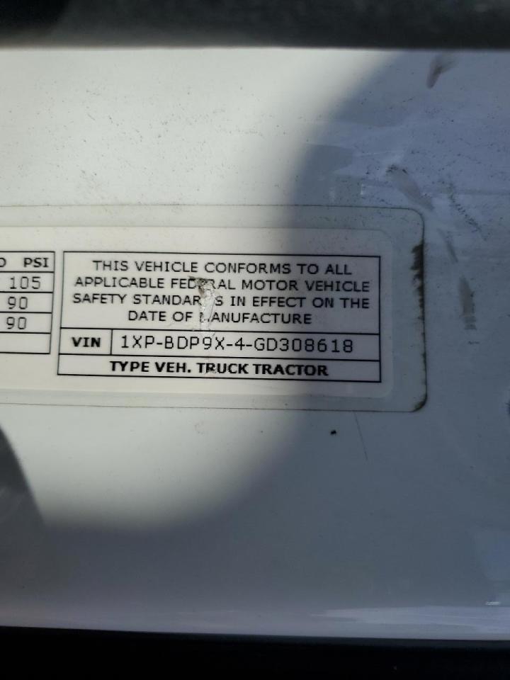 Lot #3276755110 2016 PETERBILT TRACTOR 579