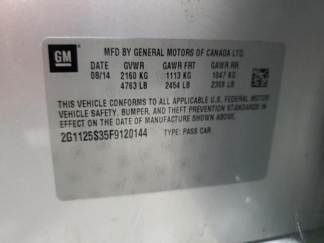 2015 CHEVROLET IMPALA LT 2G1125S35F9120144