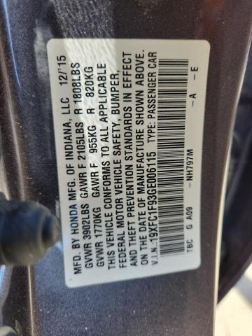 2016 HONDA CIVIC TOUR - 19XFC1F93GE006115