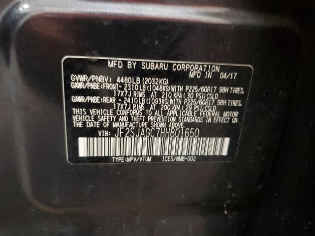 2017 SUBARU FORESTER 2.5I PREMIUM JF2SJAGC7HH801650