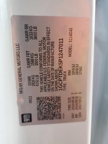 2023 CHEVROLET COLORADO Z71 - 1GCPTDEK5P1247011