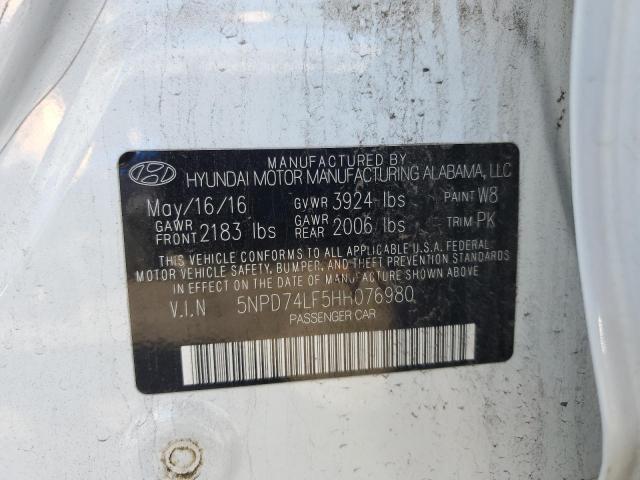 2017 HYUNDAI ELANTRA SE - 5NPD74LF5HH076980