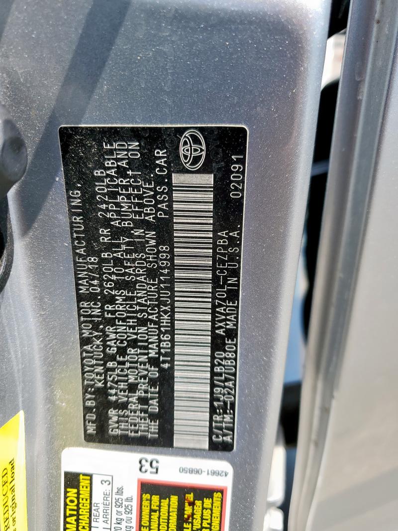 2018 TOYOTA CAMRY XSE - 4T1B61HKXJU114998