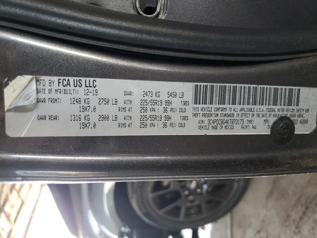 2019 DODGE JOURNEY SE 3C4PDCBG4KT873173