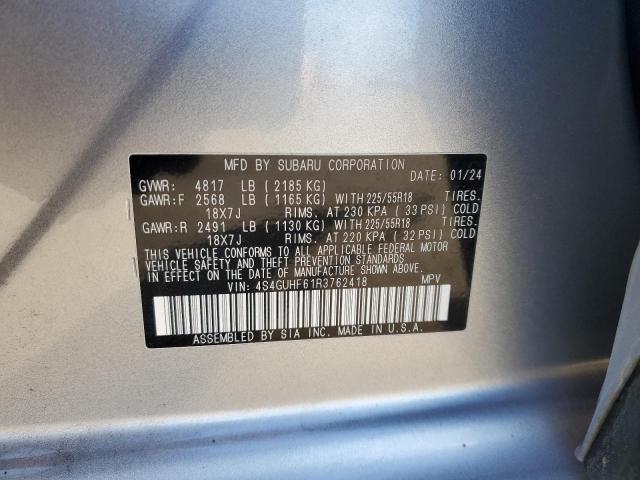 2024 SUBARU CROSSTREK 4S4GUHF61R3762418