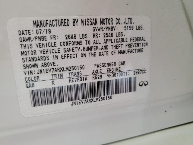 2020 INFINITI Q50 PURE - JN1EV7ARXLM250150