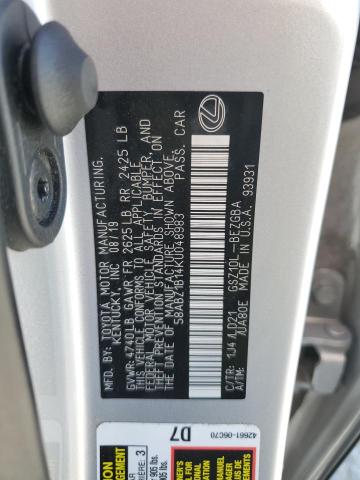 2019 LEXUS ES 350 58ABZ1B14KU048983