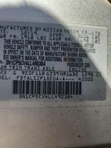 2020 NISSAN KICKS SV 3N1CP5CV4LL490384