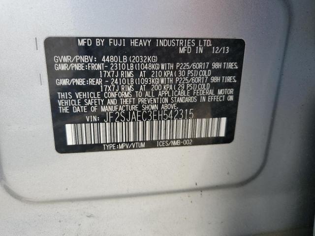 2014 SUBARU FORESTER 2 #3280481141