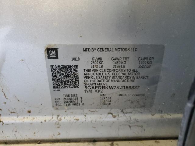 2019 BUICK ENCLAVE ES 5GAERBKW7KJ186837