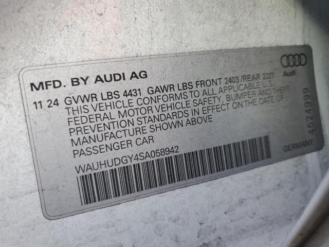 2025 AUDI A3 PREMIUM PLUS - WAUHUDGY4SA058942