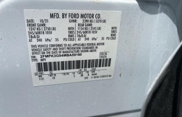 2021 FORD EDGE SE 2FMPK3G94MBA59180