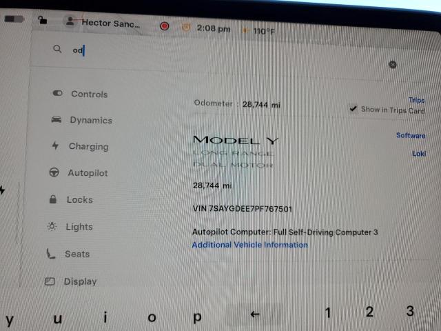 2023 TESLA MODEL Y #3309634059