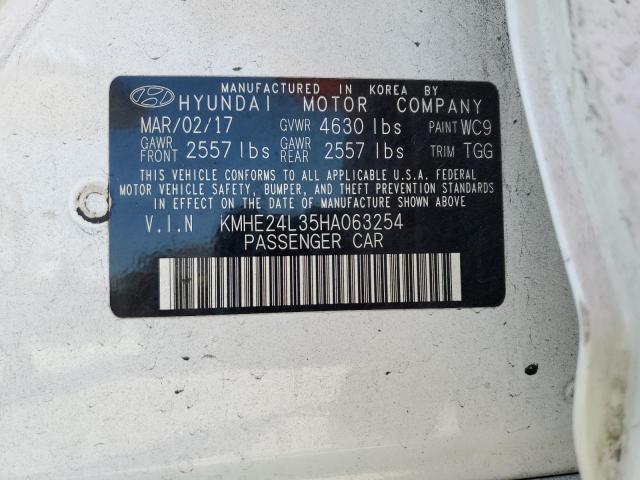 2017 HYUNDAI SONATA HYB - KMHE24L35HA063254