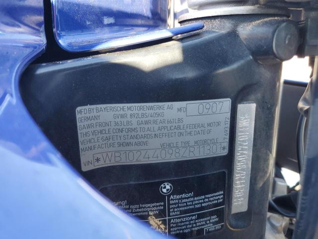 2008 BMW F800 ST WB10244098ZR11301