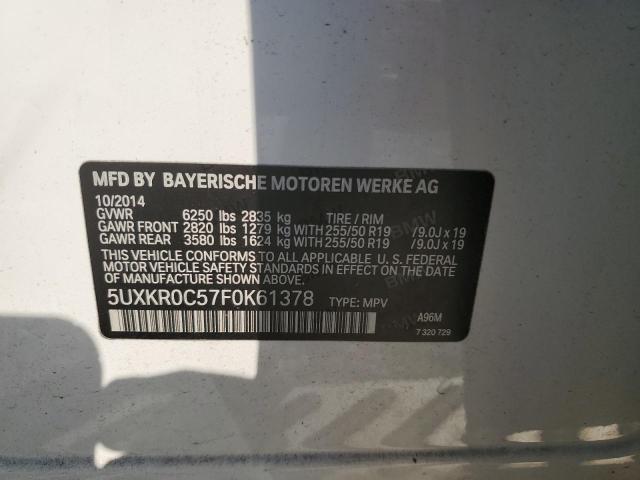 2015 BMW X5 XDRIVE35I - 5UXKR0C57F0K61378