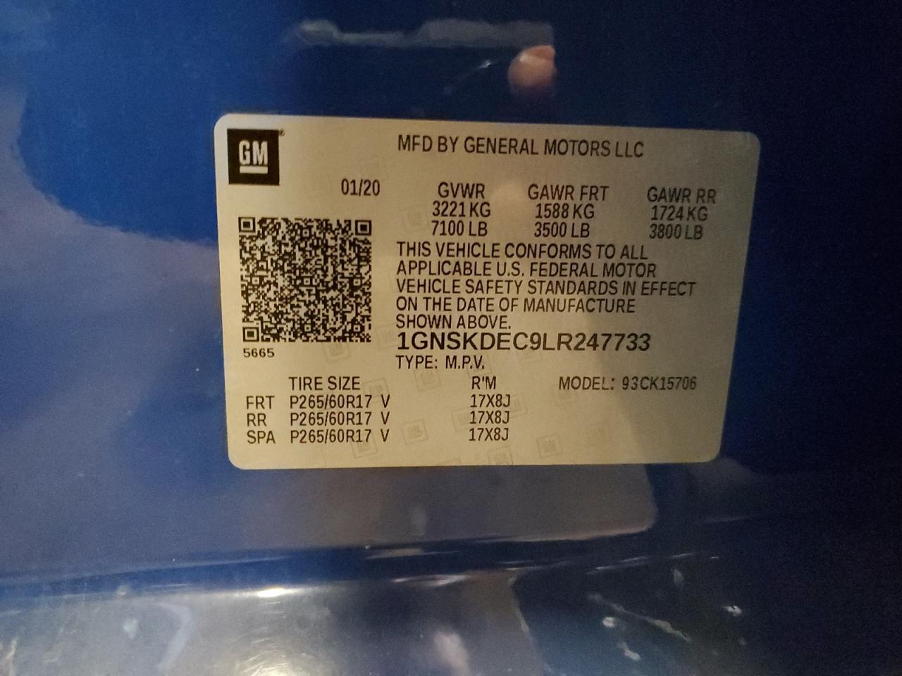 CHEVROLET TAHOE POLICE