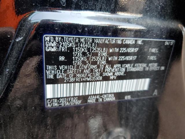 2017 TOYOTA RAV4 LE - 2T3BFREV4HW635908