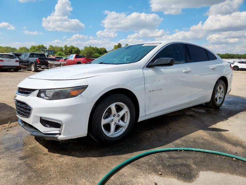 CHEVROLET MALIBU LS 2017 white sedan 4d gas 1G1ZB5ST7HF226401 photo #1