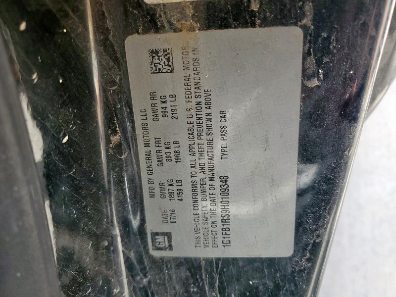 2017 CHEVROLET CAMARO LT 1G1FB1RS9H0109348