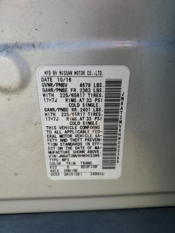 2017 NISSAN ROGUE S - JN8AT2MV6HW003396