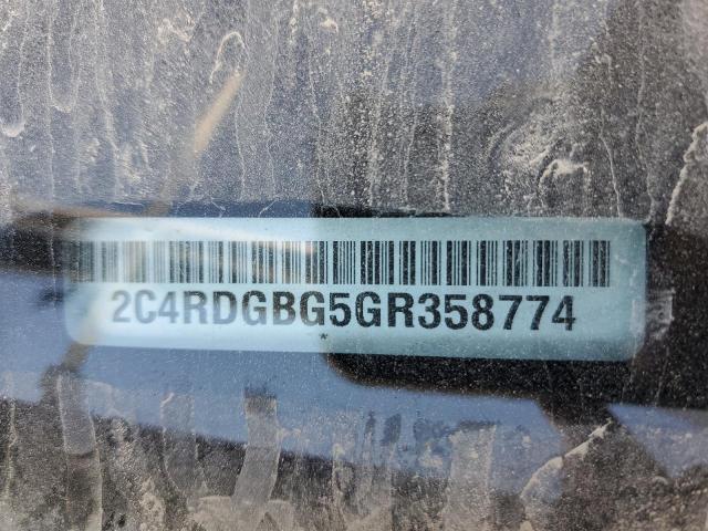 2016 DODGE GRAND CARA 2C4RDGBG5GR358774