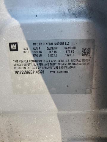 2016 CHEVROLET CRUZE LIMI 1G1PE5SB2G7148320